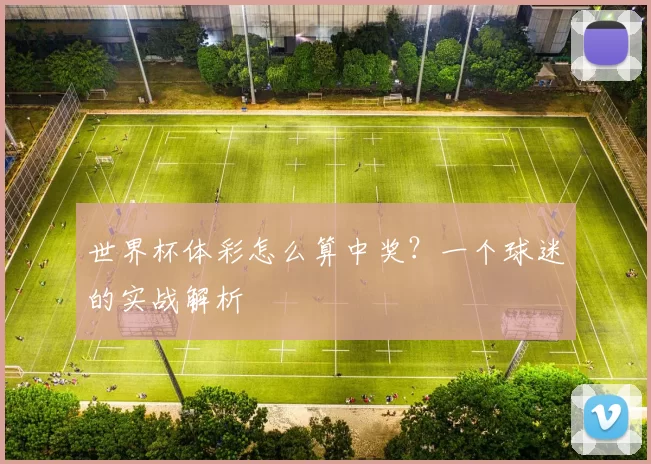 世界杯体彩怎么算中奖?一个球迷的实战解析