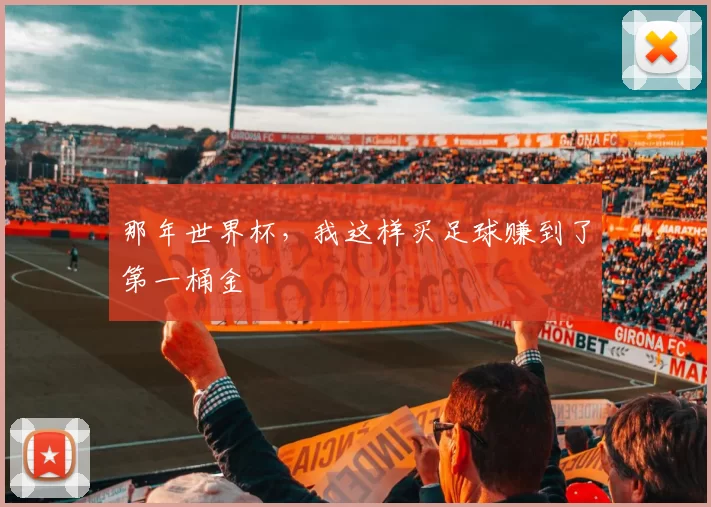 那年世界杯，我这样买足球赚到了第一桶金